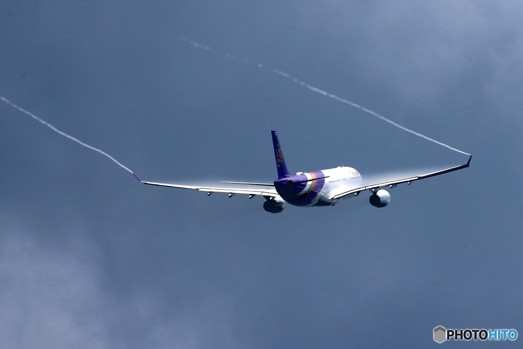 「令和」THAI A330-343 ベイパー Takeoff