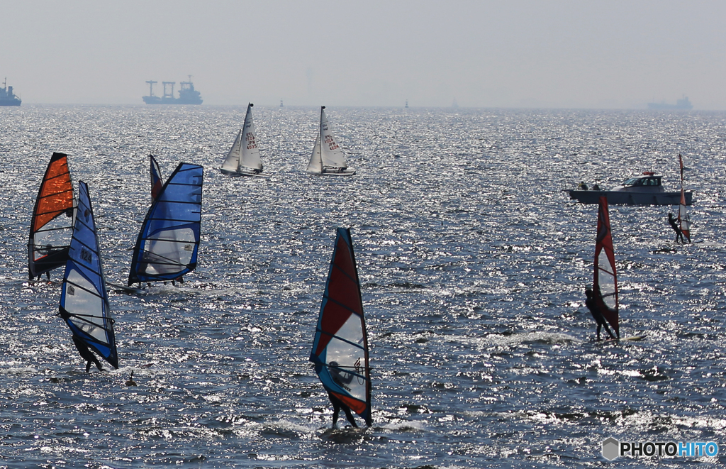 「良い空～」気持ちいいよ・ウインドサーフィン