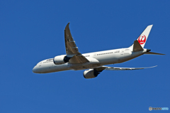 「青空」 JAL 787-9 JA864J 出発です