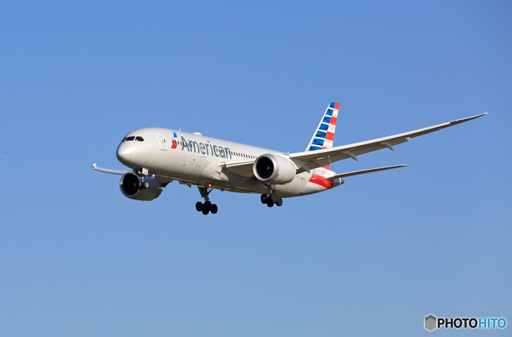 「すかい」 American 787-8 N818AL 着陸します