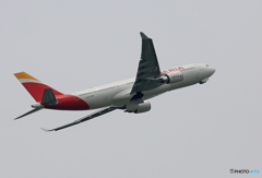 「☁雲」 IBERIA A330-202 EC-MUD 出発