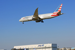 ☀「青い空」が一番 AMERICAN 787-8 N818AL 到着