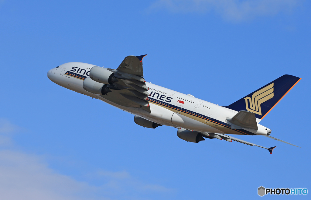 「空色」Singapore A380-841 9V-SKS Takeoff 