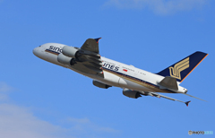 「空色」Singapore A380-841 9V-SKS Takeoff 