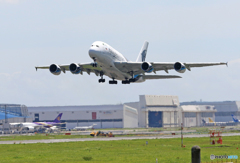 「青色」 Malaysia A380-841 久し振りのTakeoff です