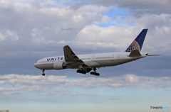 「青色」UNITED 777-222 N229UA 到着です
