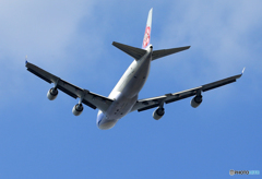 「青の空」 China 747-400 B-18722 Takeoff 