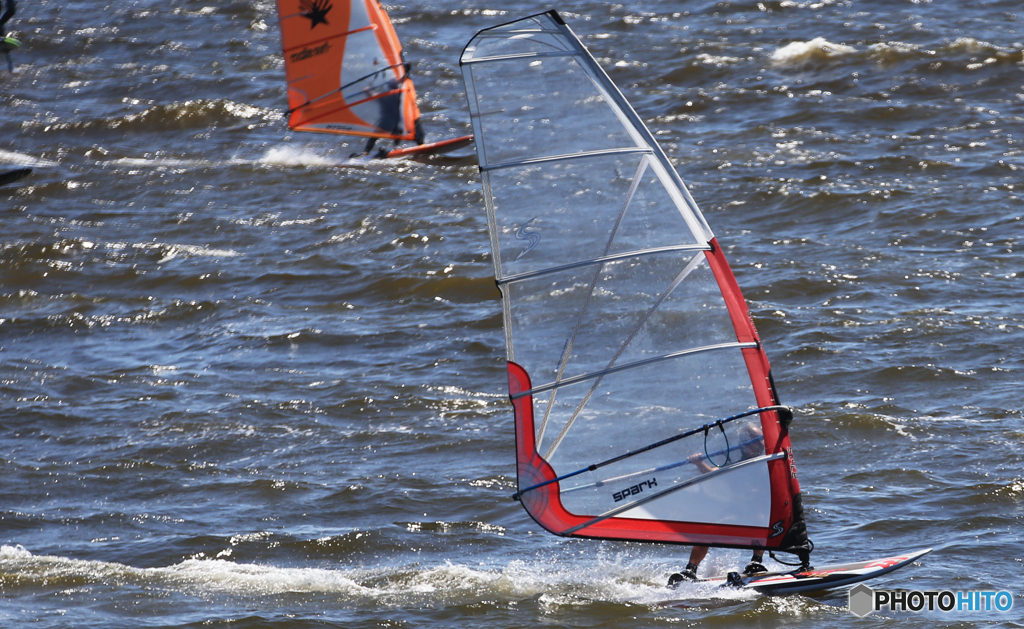 「青い海」強い風が素敵ですね
