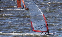 「青い海」強い風が素敵ですね