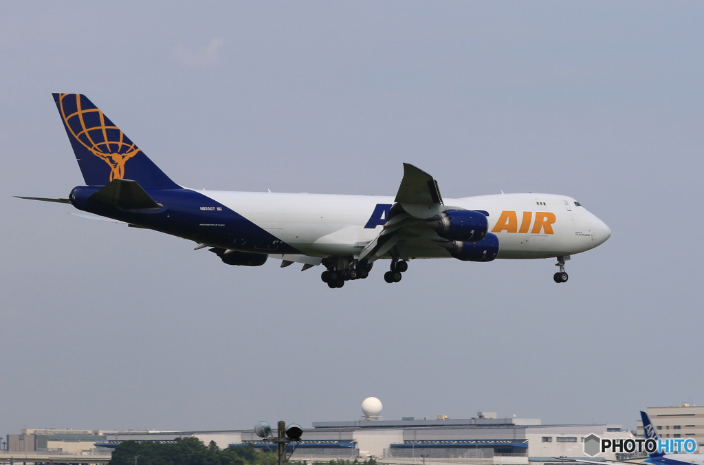 「青空」 やはり、ジャンボ機はいいね 到着です