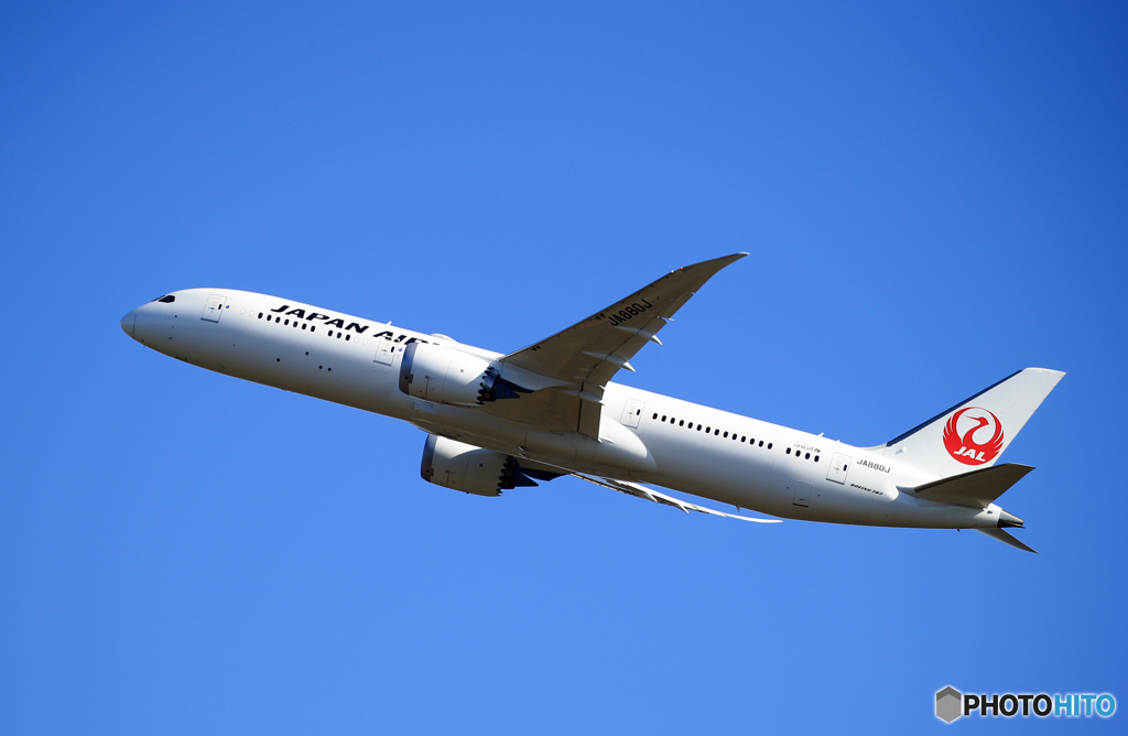 ☀「青い空」が一番 JAL 787-9 JA880J  出発