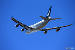 「晴れ」 Cathay 747-467F B-LID 出発