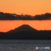 「クール」☮ 富士山と東京湾の夕焼け・ダイヤモンド飛行機✈