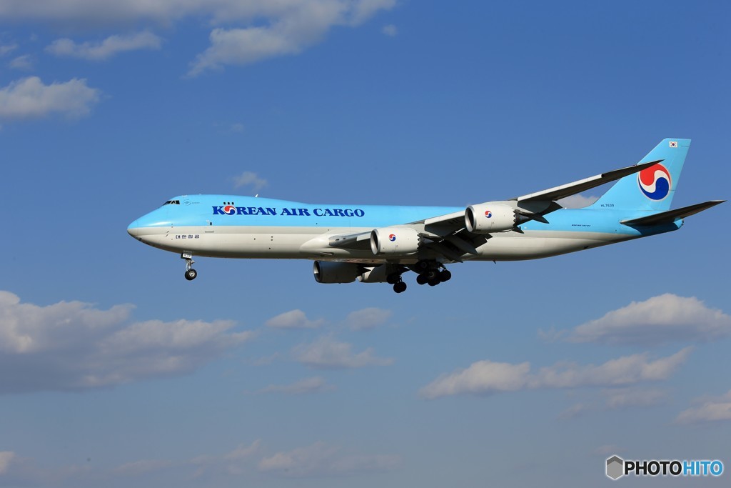「すかい」 KOREAN 747-8 HL7639 着陸