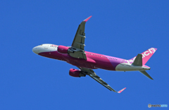 「空色」 peach A320-214 JA13VA 離陸します