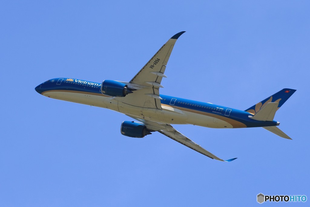 「青が好き」 Vietnam A350-941 VN-A894 出発です