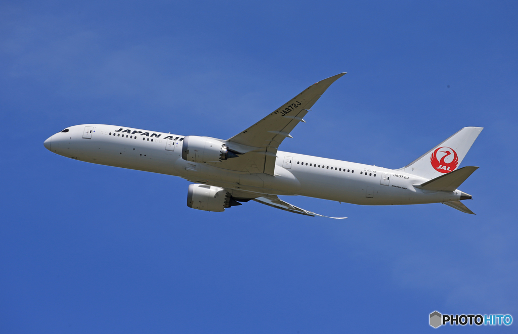 「Blue」 JAL 787- 9 JA872J  Takeoff 