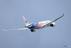 「晴れ」 マレーシア特別塗装A350-941９M-MAC Takeoff 