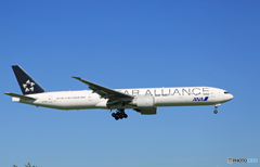 「すかい」 ANA STAR 777-381 JA731A 着陸
