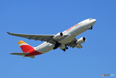「青が大好き」 IBERIA A330-202 EC-MLB 離陸します
