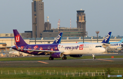 「青が好き」HK reward-ULivery A321-231 出発です