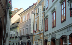 チェコ南部（２４７）チェスキー・クルムロフの街角　
