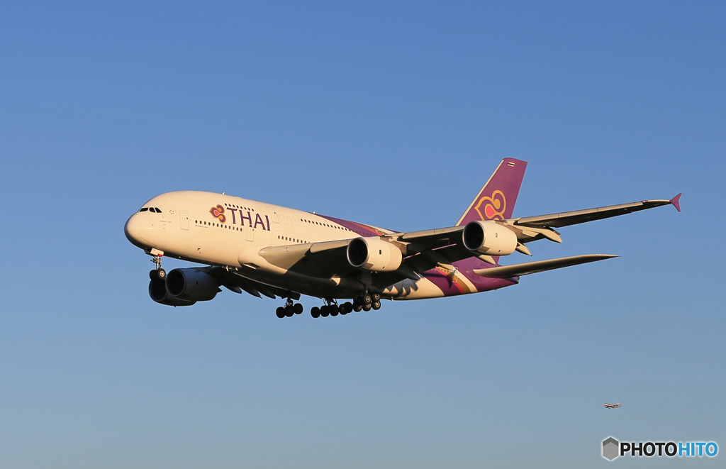 「あおぞら」　THAI A380-841 HS-TUB 到着です