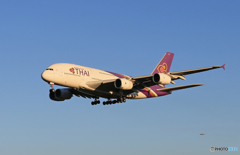 「あおぞら」　THAI A380-841 HS-TUB 到着です