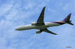 「青色が好き」 Thai 777-300 HS-TKK 離陸