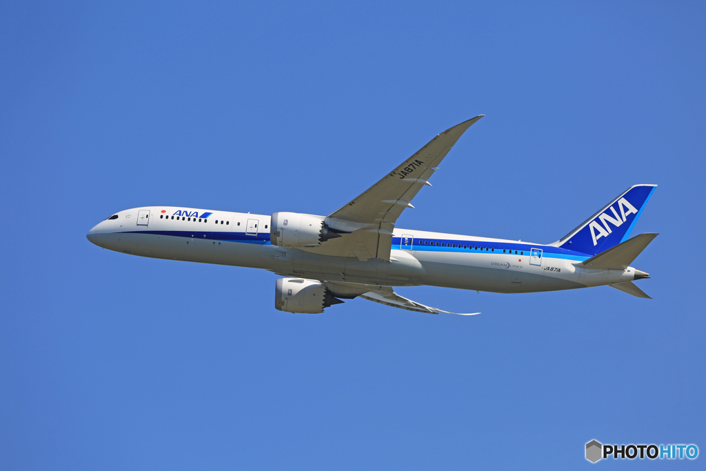 「青が好き」 ANA 787-9 JA871A Takeoff