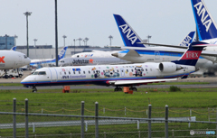 「曇り」 IBEX おむすび丸 JA14RJ Takeoff  