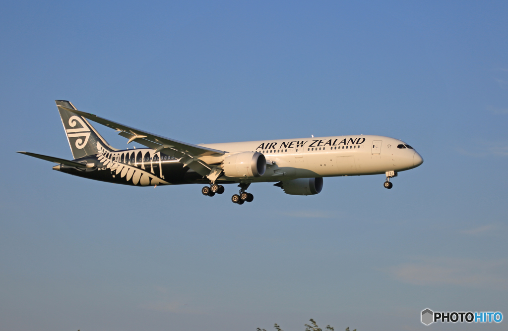 「すかい」 Air NZ' 787-9 ZK-NZJ 着陸します