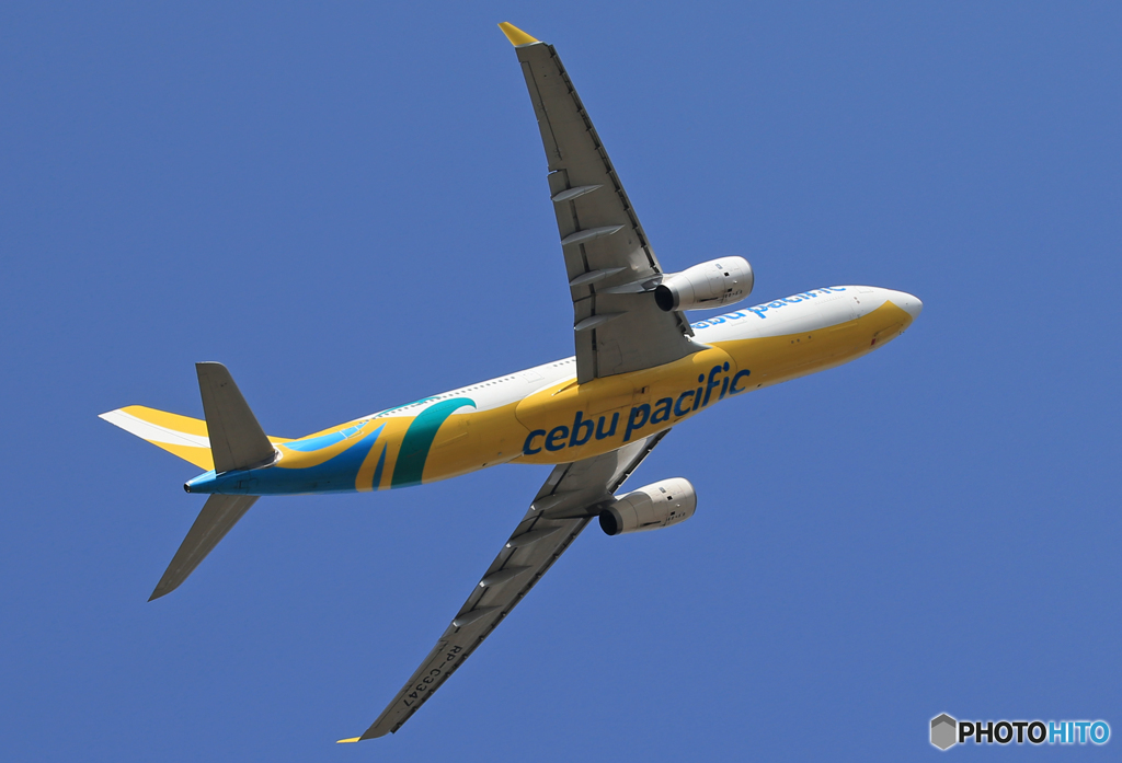 「真青の空」CEBU A330-343 RP-C3347離陸 