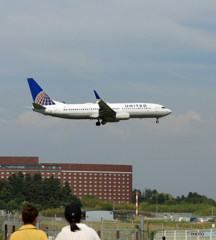 「良い天気」 UNITED 737-800 N37293 来た～