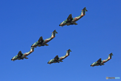  「晴れ」 ☮　Kawasaki C-1  編隊　☮