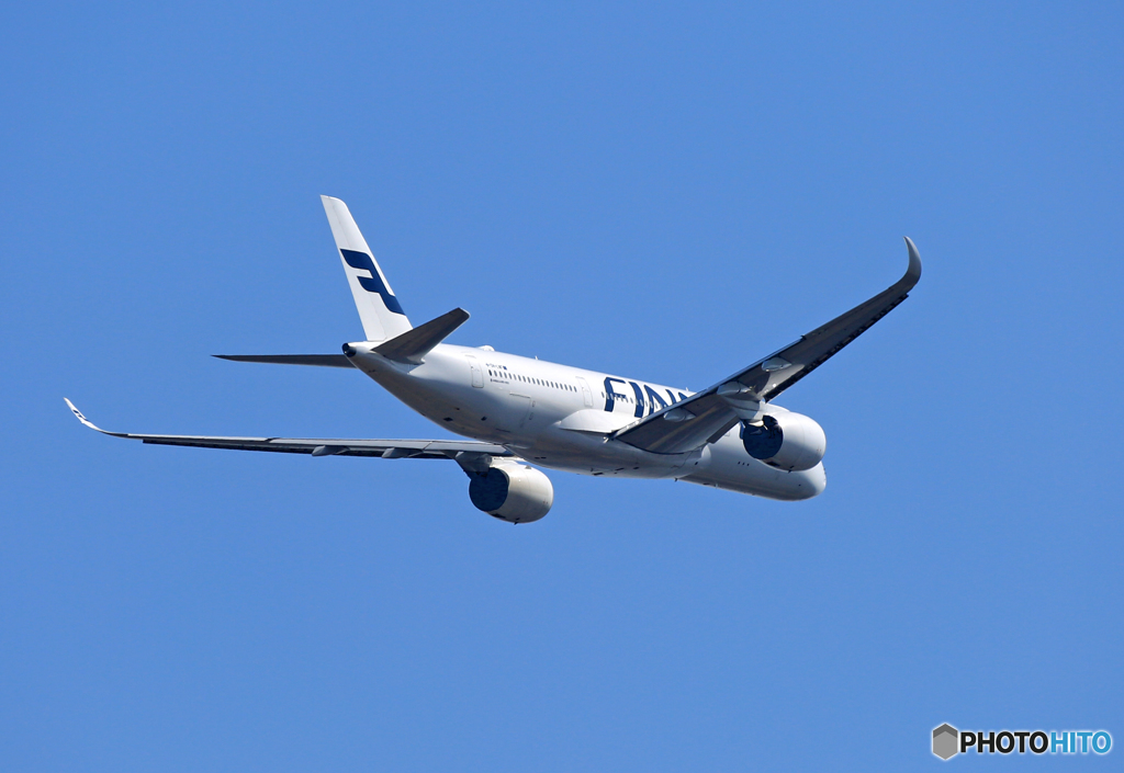 「あおぞら」Finnair A350-941 OH-LWF 飛ぶ