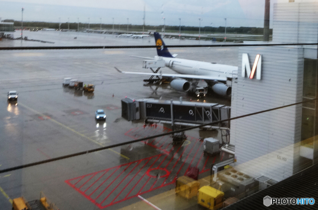 「雨」空 港 に 着 い た ら 雨 で し た　☂️