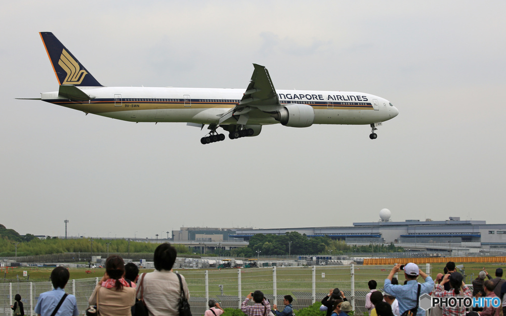 「そらー」 Singapore 777-300 9V-SWN 来た～