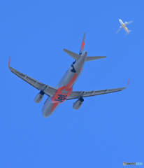 「Blue」 JETSTAR クロスオーバーA320 離陸します