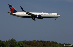 「晴れ」DELTA A50-941 N1201P 着陸します