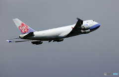 ☀「あおぞら」China Cargo 747-400 B-18719  飛び立ち
