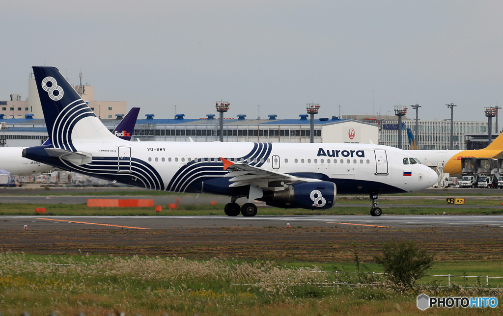  「晴れ」Aurora A319-112 BQ-BWV 離陸です