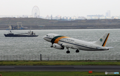 「曇り」ブラジル政府機　珍しい飛行機ですね！　