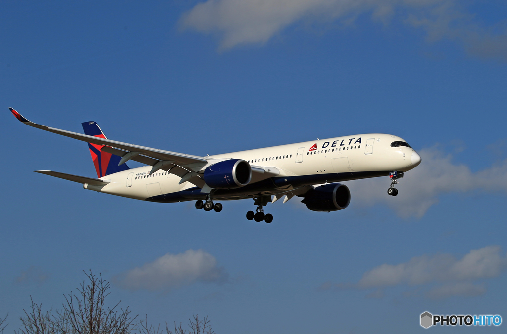 「はれ」 DELTA A350-941 N509DN Landing 