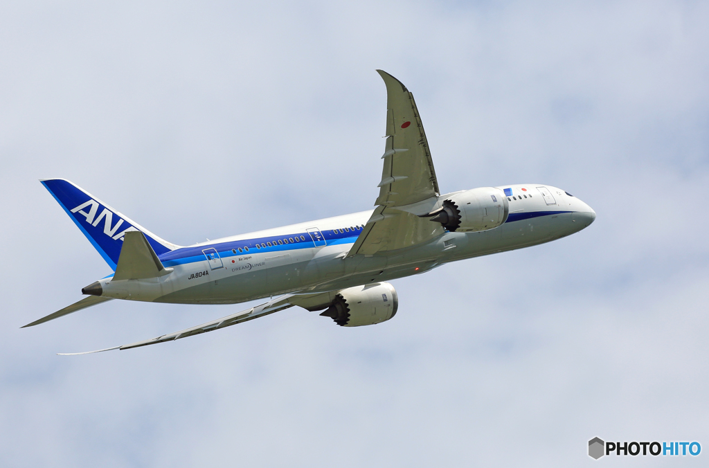 「そらー」 ANA 787-8 JA804A 離陸です