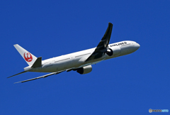 ☀「青い空」が一番　JAL 777-346 JA743J