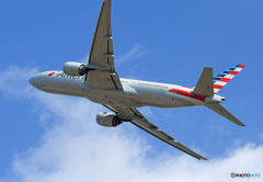「青色が好き」 American 777-200 N787AN Takeoff