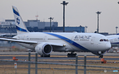 「青が好き」 EI AI イスラエル エル・アル航空 離陸