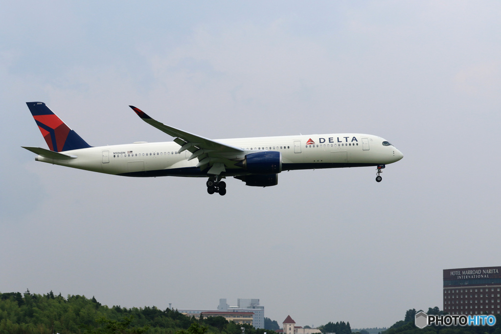 「あおぞら」 DELTA A350-941 N506DN Landing