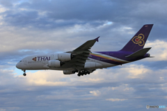 「空色」THAI A380-841 HS-TUA   Landing